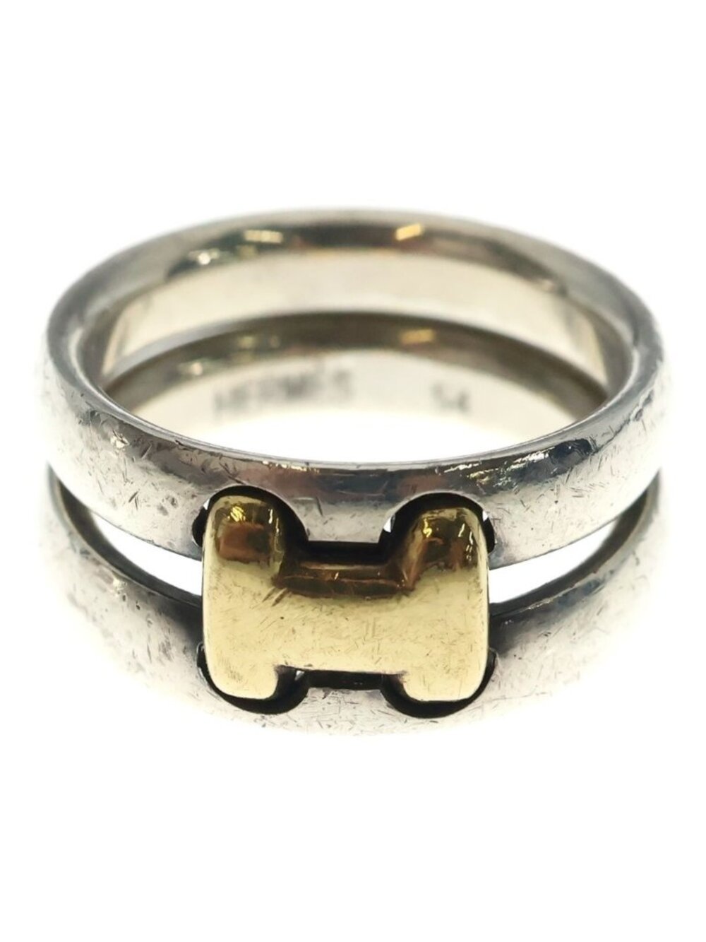 Hermes Olympe Ring Silver Gold